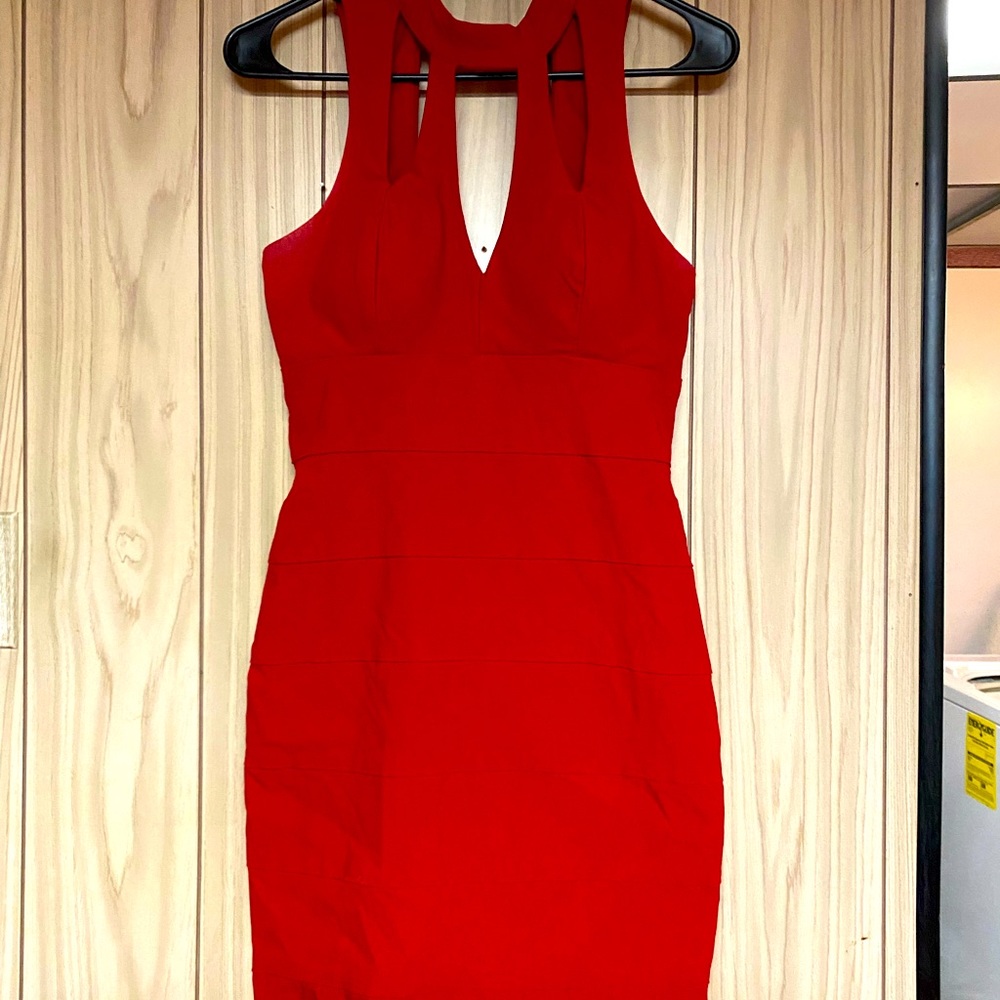 Red homecoming dress